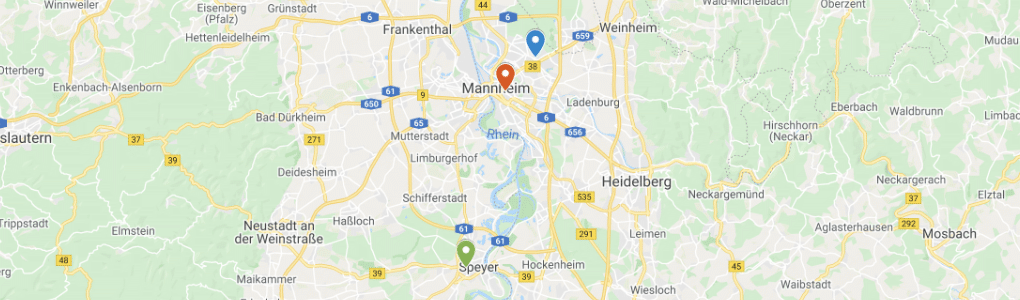 Karte, Mannheim